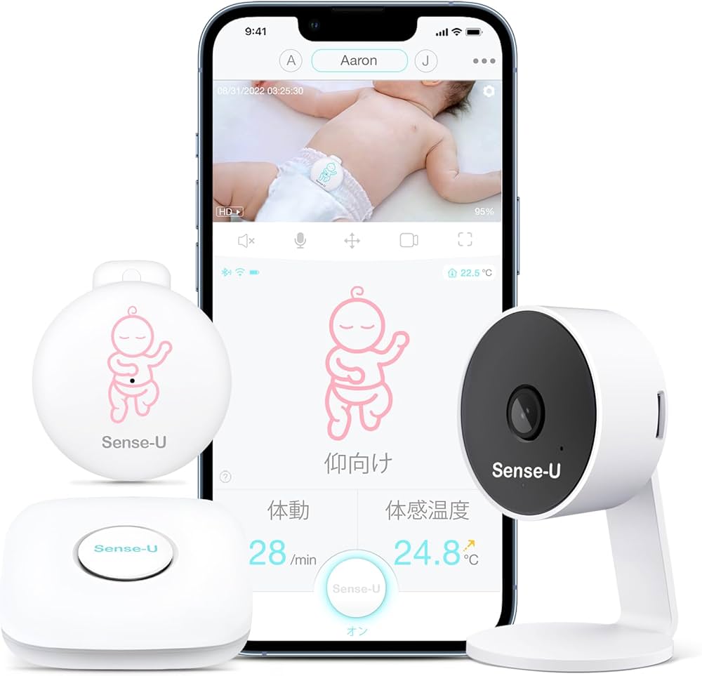 【限定セール】新品　ベビーセンス　こども用見守カメラ＆高画質ベビーモニター Amazon.co.jp: ZAIDER ベビーモニター モニター付き 見守り